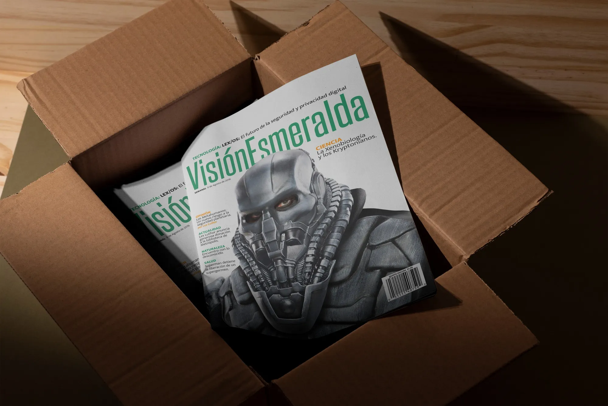 Visión Esmeralda - Revista ficticia de LexCorp